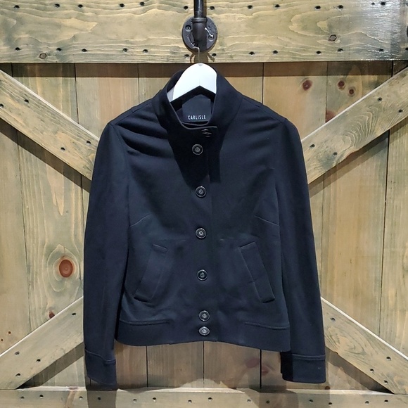 Carlisle Jackets & Blazers - CARLISLE BLACK BLAZER SIZE 4 CASUAL SPORT PREPPY MINIMALIST